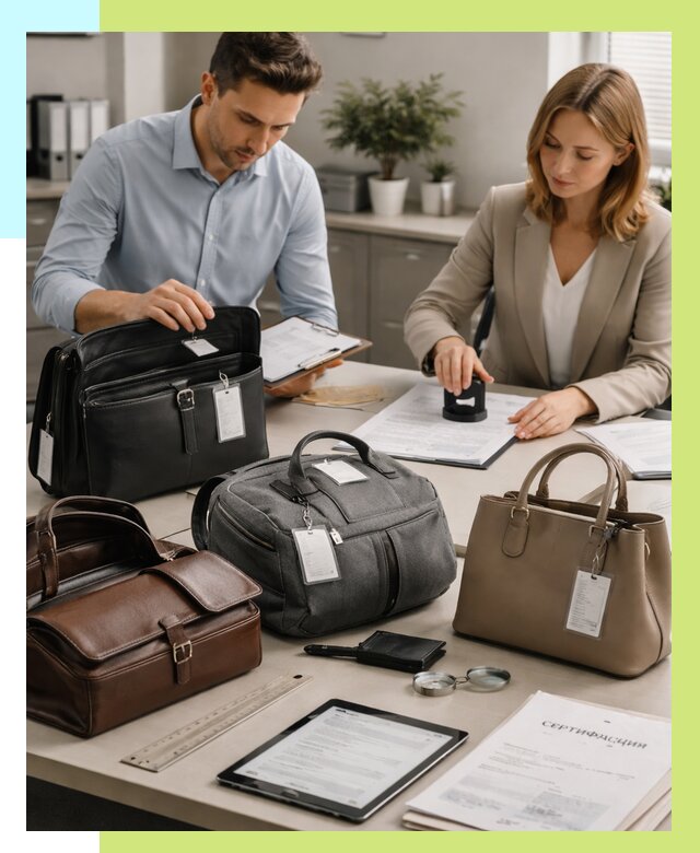 Сертификация сумок в Череповце от 7666 руб. | Алешин-Чрп