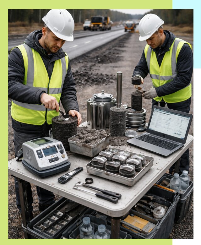 Сертификация асфальта: испытания и подтверждение в Череповце