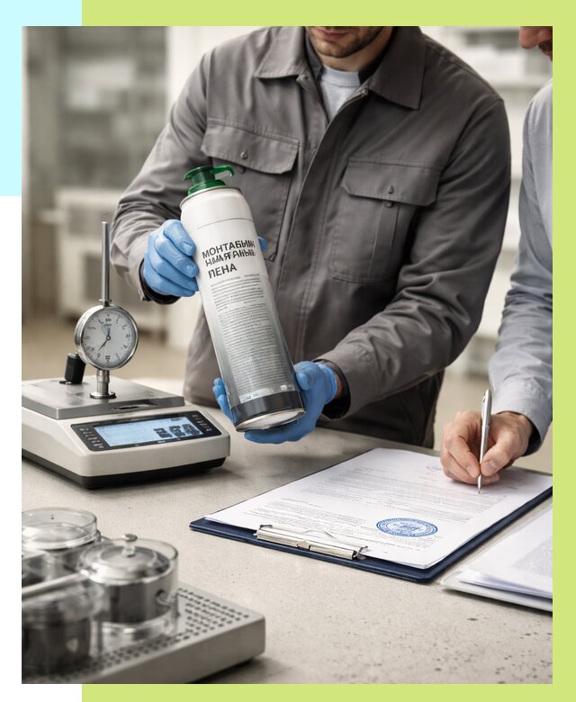 Сертификация монтажной пены в Череповце от 15332 р. | Алешин-Чрп