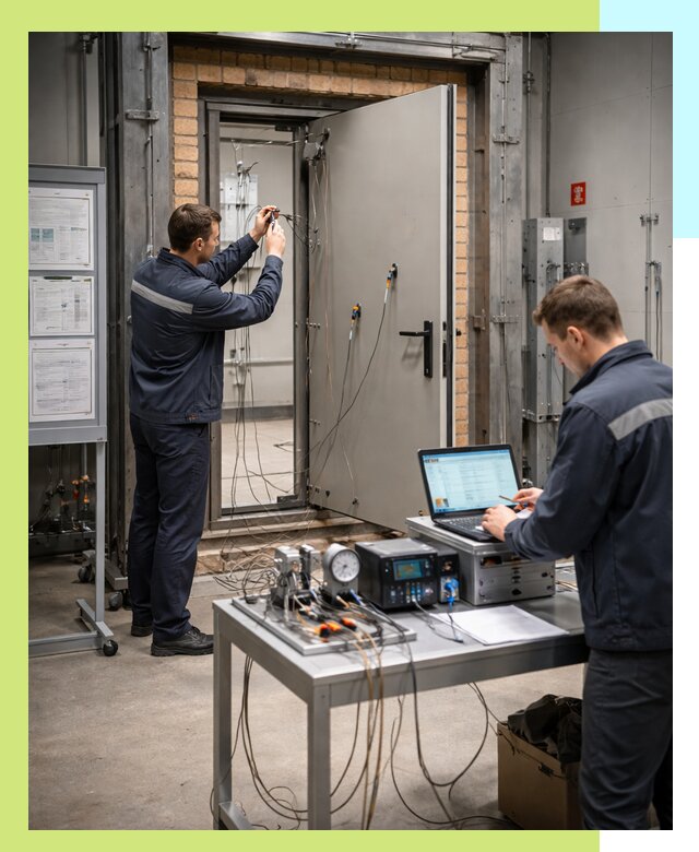 Сертификация противопожарных дверей в Череповце по ГОСТ и ТР