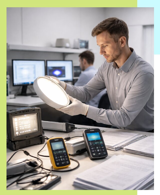 Сертификация светильников в Череповце: испытания и оформление