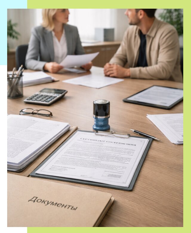 Сертификат соответствия на продукцию в Череповце от 15332 р.|Алешин-Чрп