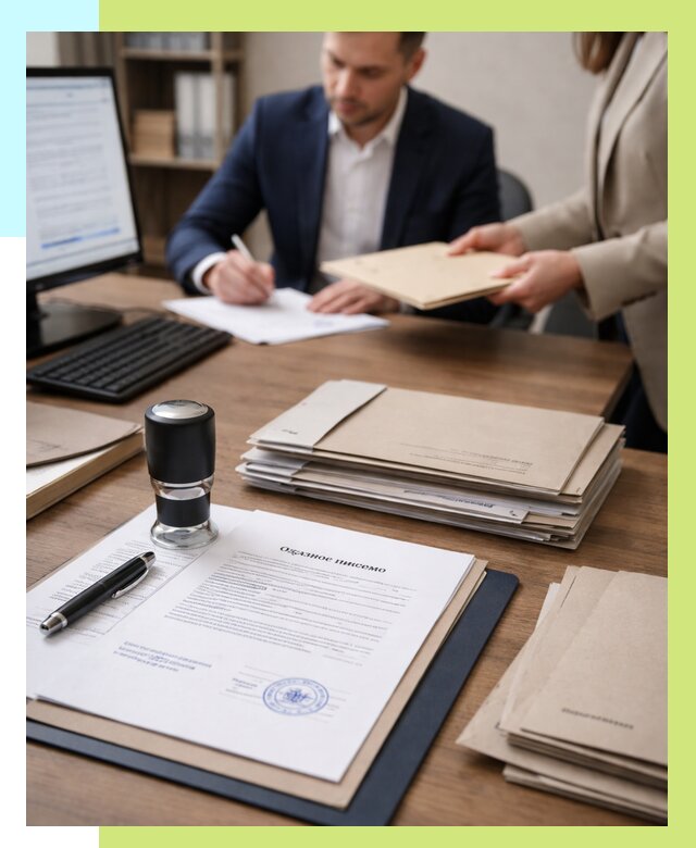 Отказное письмо для таможни в Череповце от 3066 р, Алешин-Чрп