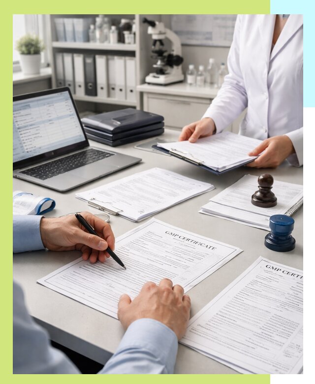 Оформление сертификата GMP в Череповце для фармпроизводства