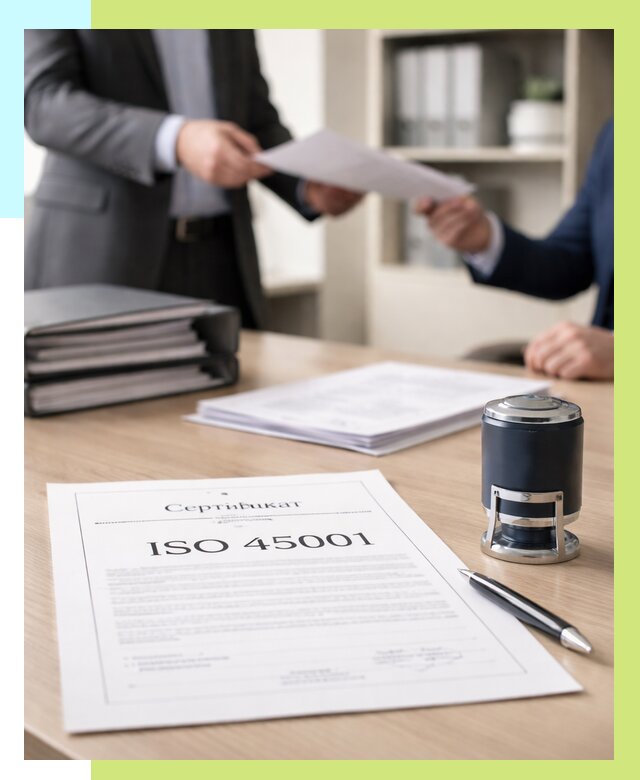 Сертификат ISO 45001 в Череповце под ключ от 45995 р. | Алешин-Чрп