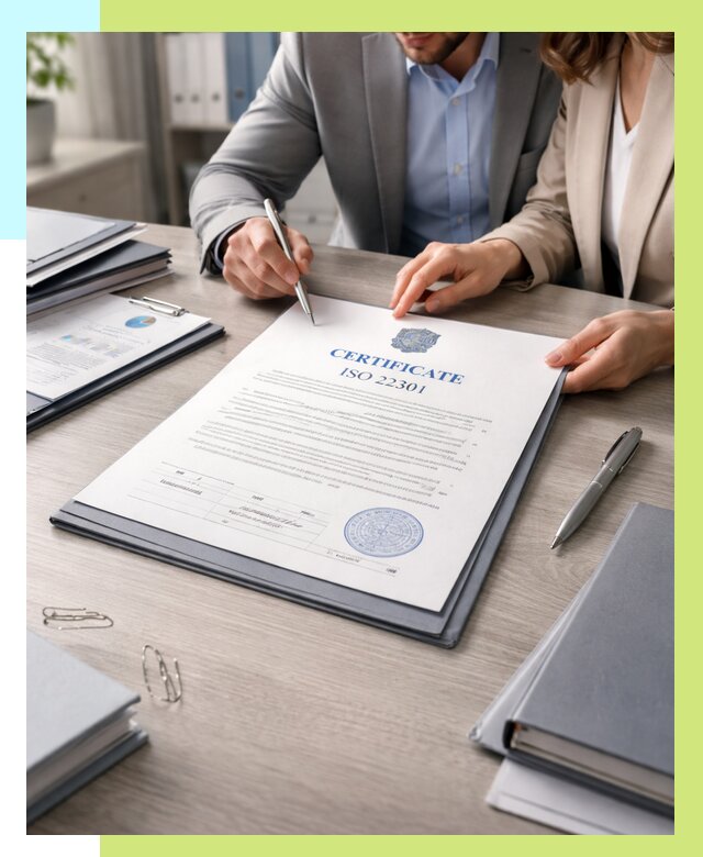 Сертификат ISO 22301 в Череповце от 45995 р. | Алешин-Чрп срочно