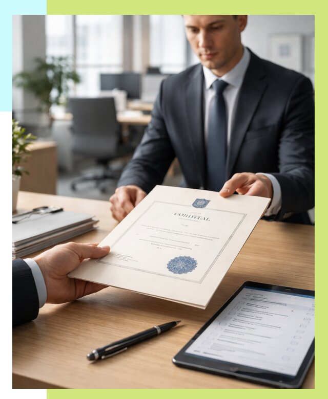 Сертификат ISO 30301 в Череповце от 35774 р. | Алешин-Чрп - под ключ